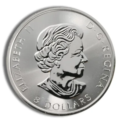 2018 1.5 oz Canadian Snowy Owl Silver Coin — reverse view