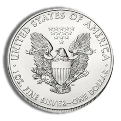 2013 Silver American Eagle - BU — reverse view